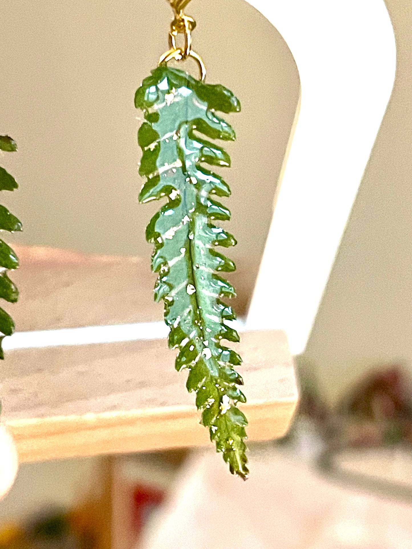 Boucles d’oreilles Fougères