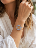 Bracelet Médaillon Floral Personnalisable 💙