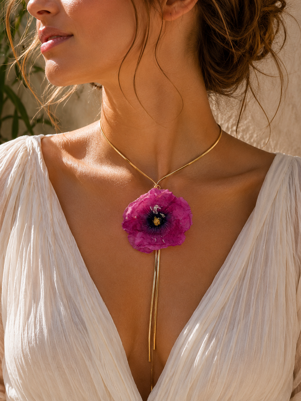 Collier « Rose Trémière Enchantée »

Un bijou floral unique, façonné avec une véritable rose trémière.