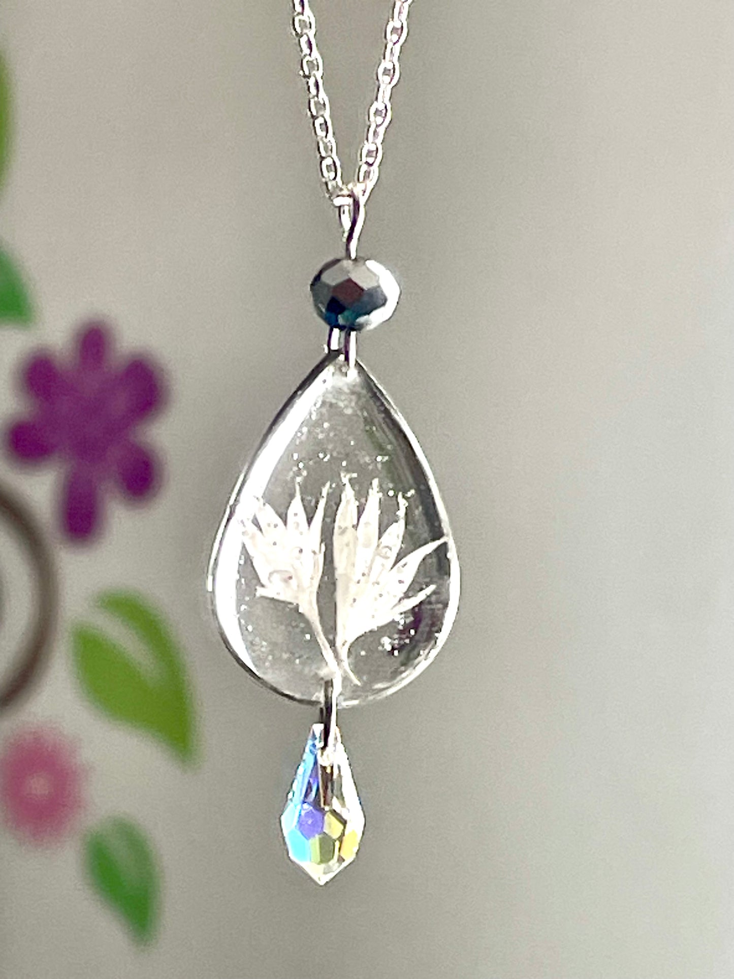 Parure bijoux Centaurée & Swarovski