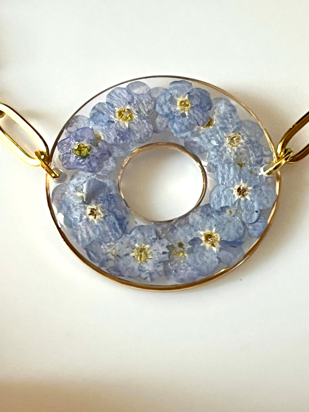 Bracelet Couronne fleurie Miosotis