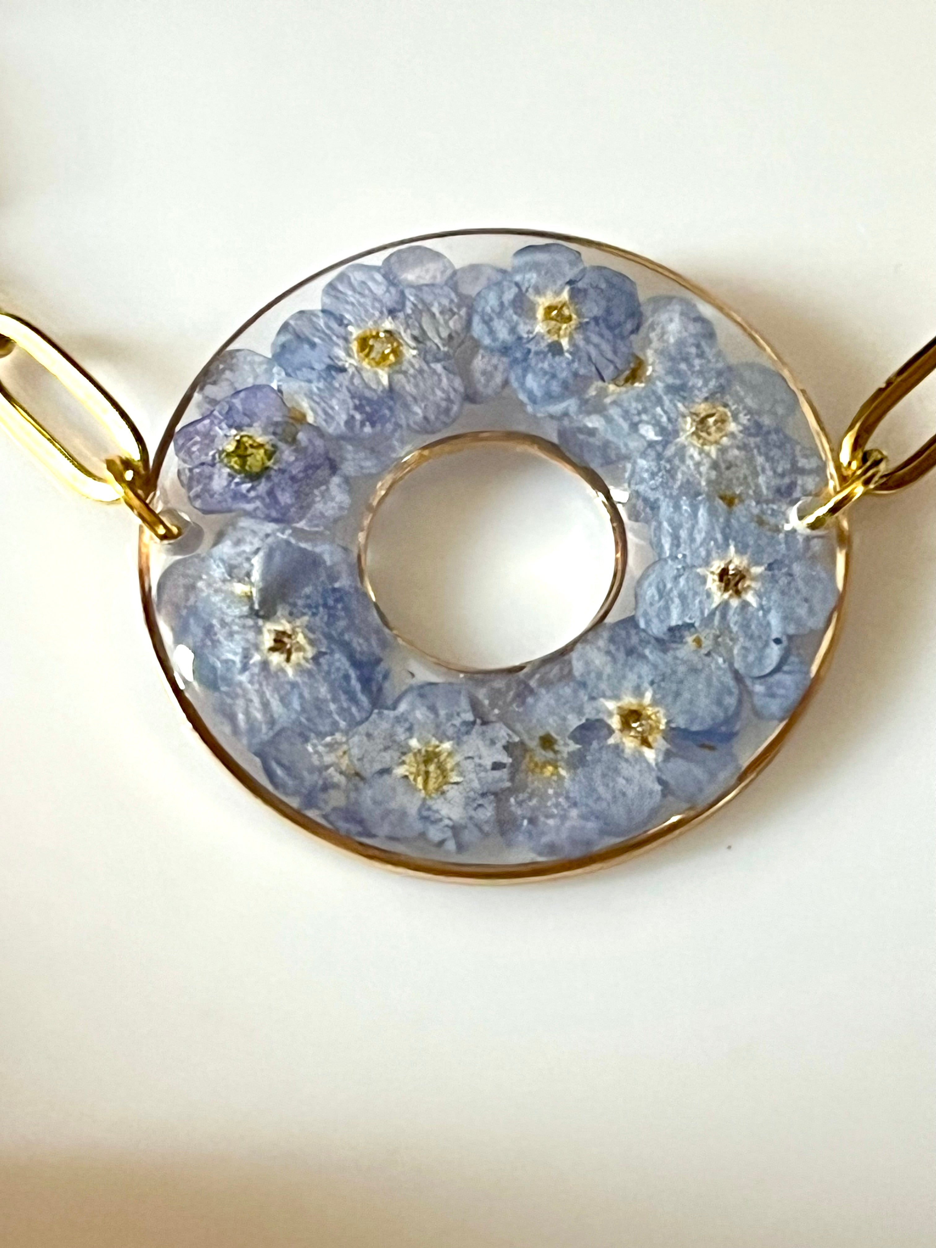 Bracelet Couronne fleurie Miosotis