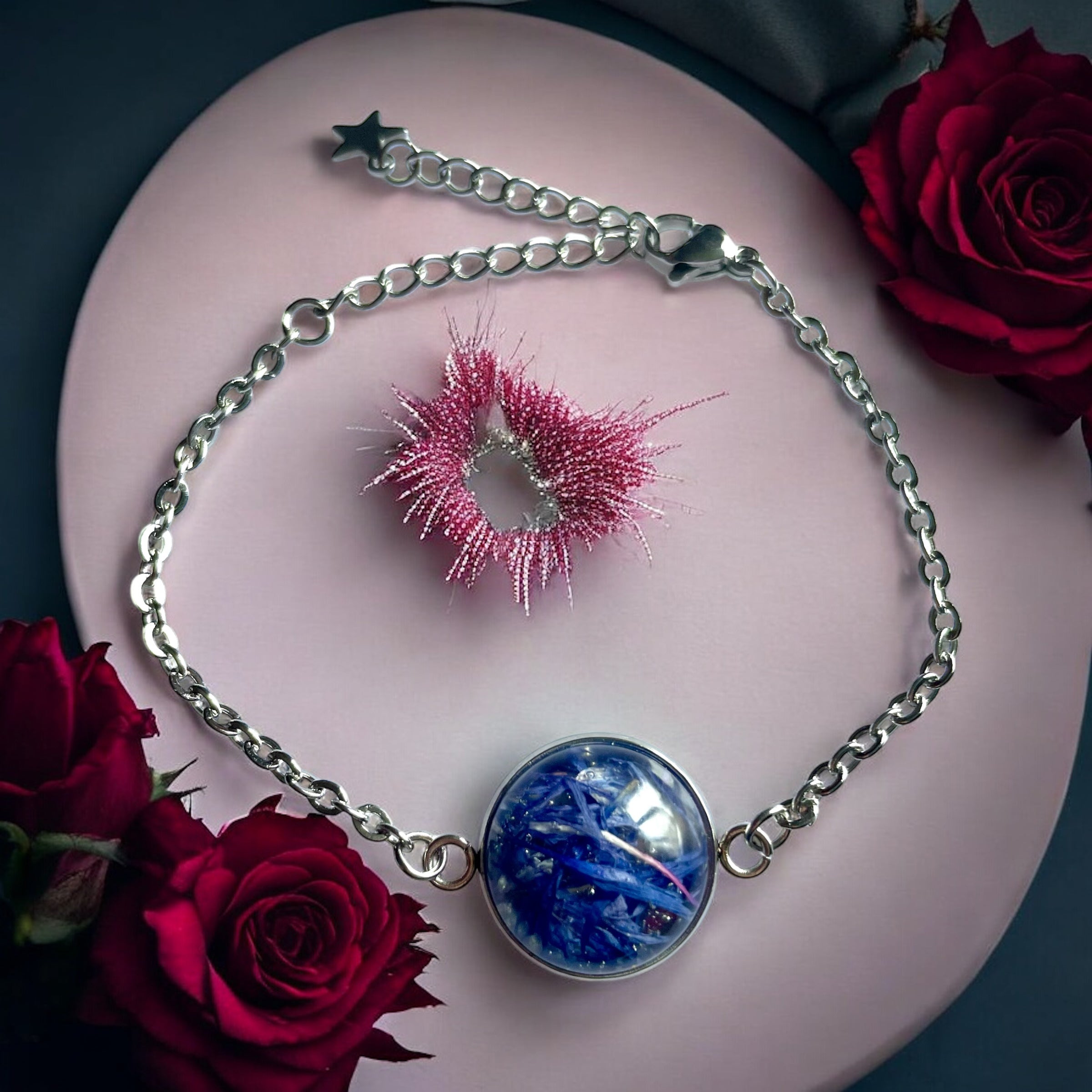Bracelet pétales de Bleuet - Aux fleurs de Chloé Bracelet pétales de Bleuet Bracelet Bracelet