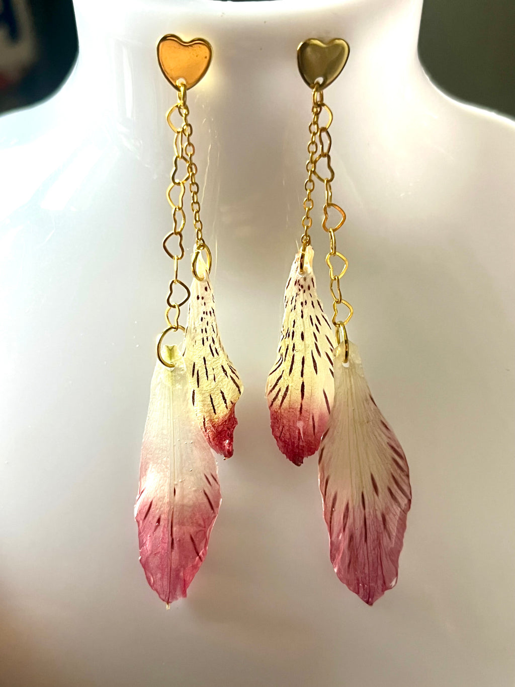 Boucles d’oreilles Éclat d’Alstroemeria