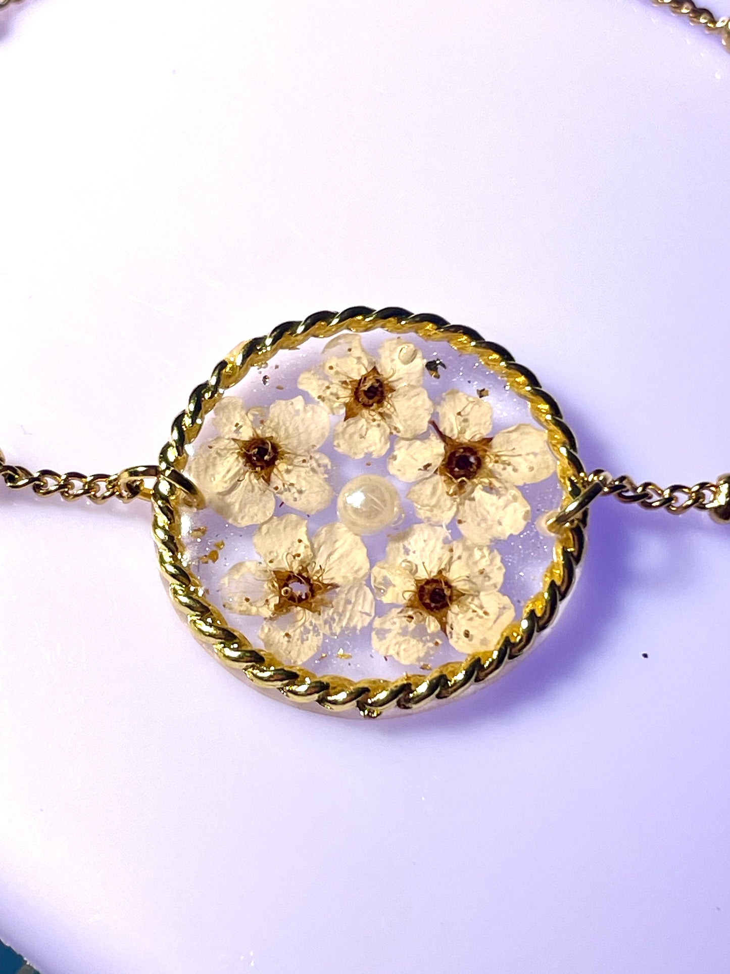 Bracelet grand modèle fleurs de sureau - Aux fleurs de Chloé Bracelet grand modèle fleurs de sureau Bracelet Bracelet