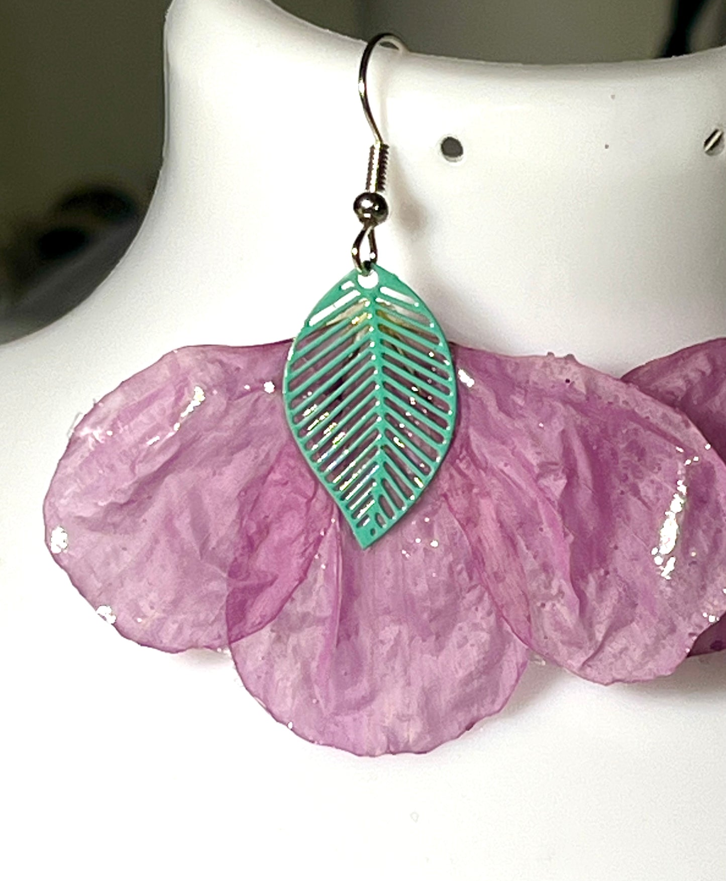 Boucles d’oreilles pétales de cosmos