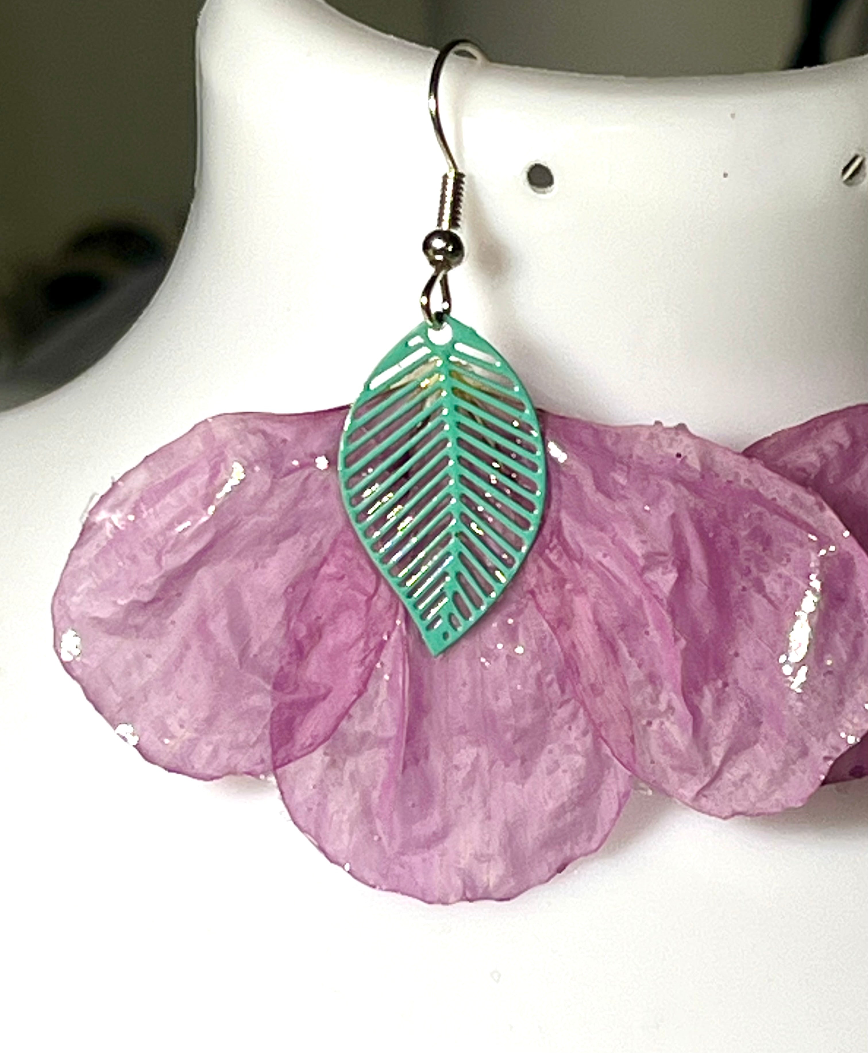 Boucles d’oreilles pétales de cosmos