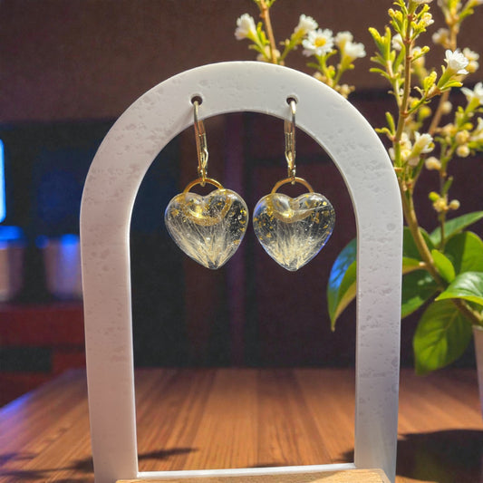 Boucles d’oreilles cœurs de Pampa - Aux fleurs de Chloé Boucles d’oreilles cœurs de Pampa Boucles d’oreilles Boucles d’oreilles