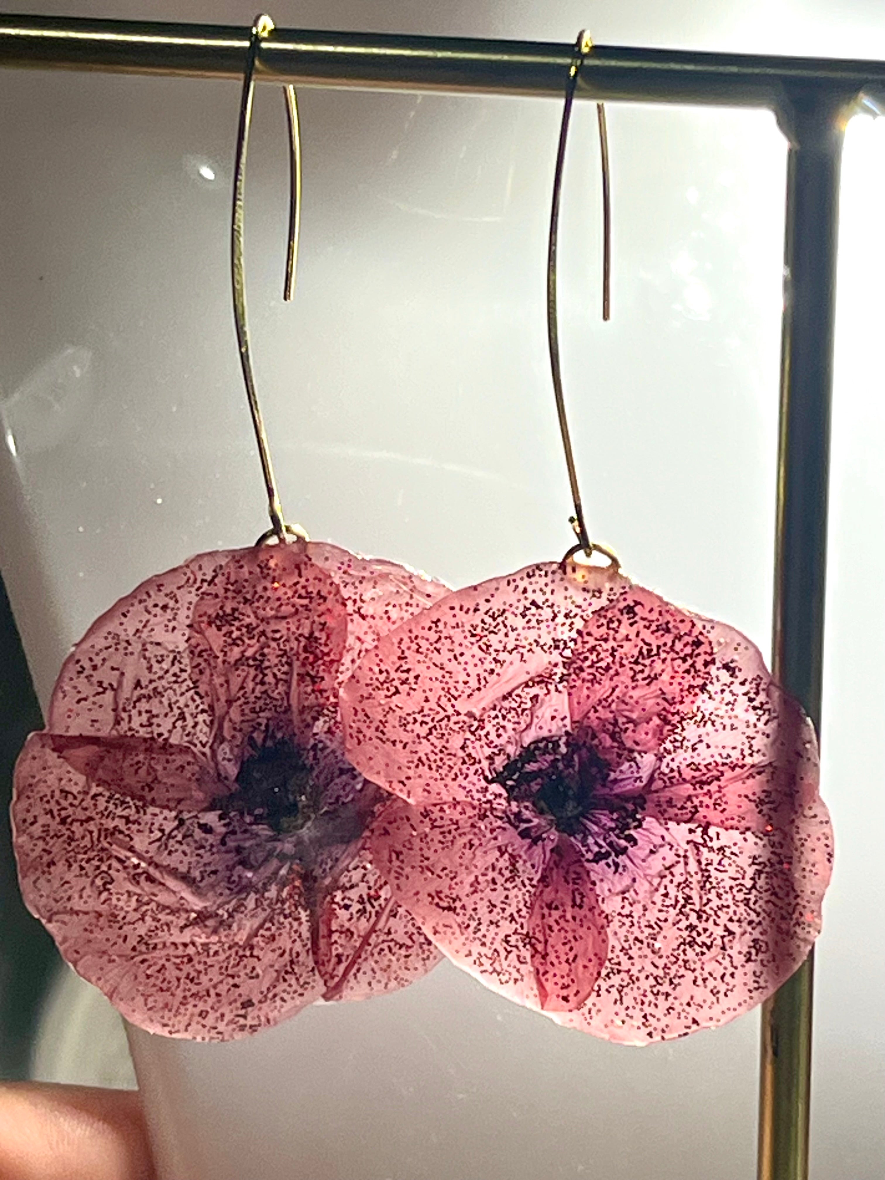 Boucles d’oreilles Éclat de Coquelicot