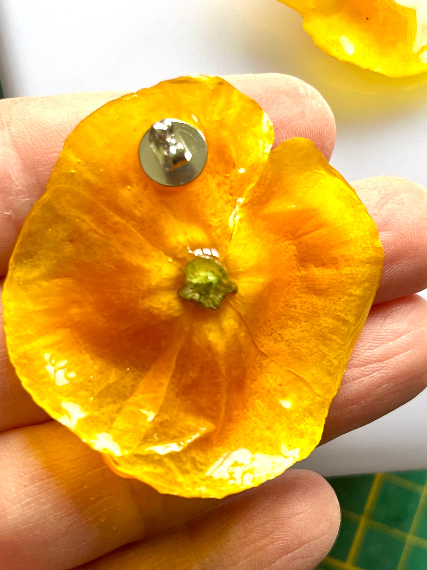 🌼 Boucles d’oreilles Fleurs de Pavot