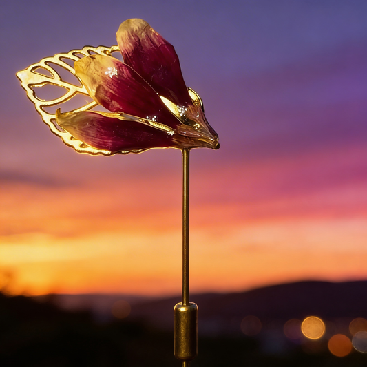 Épingle broche pétales Gerbera