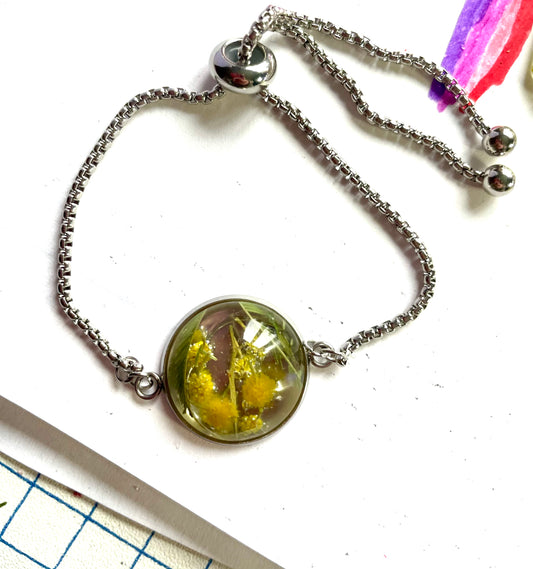 Bracelet petit cabochon Mimosa