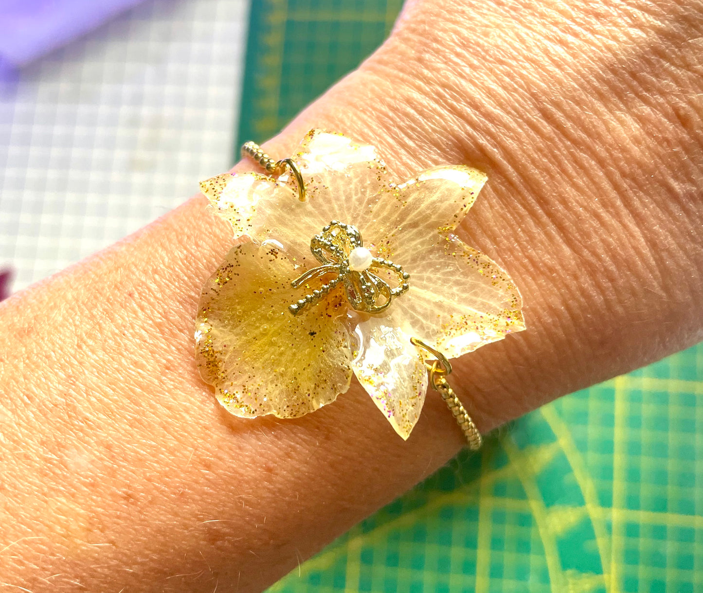 Bracelet orchidée