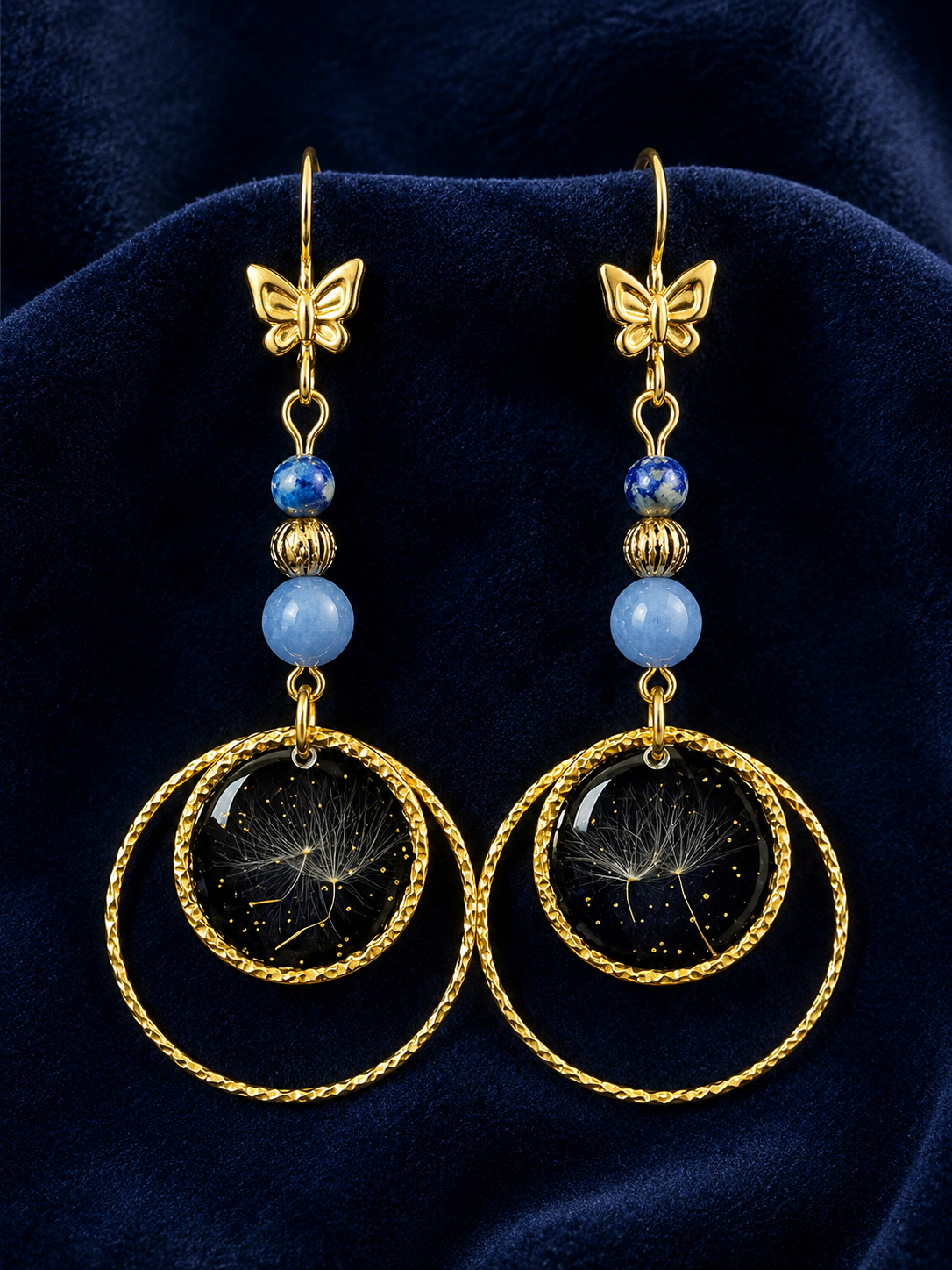 Boucles d’oreilles « Papillon des Étoiles »
