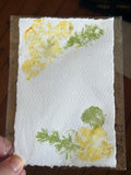 Handmade card – Floral imprints of Wallflowers