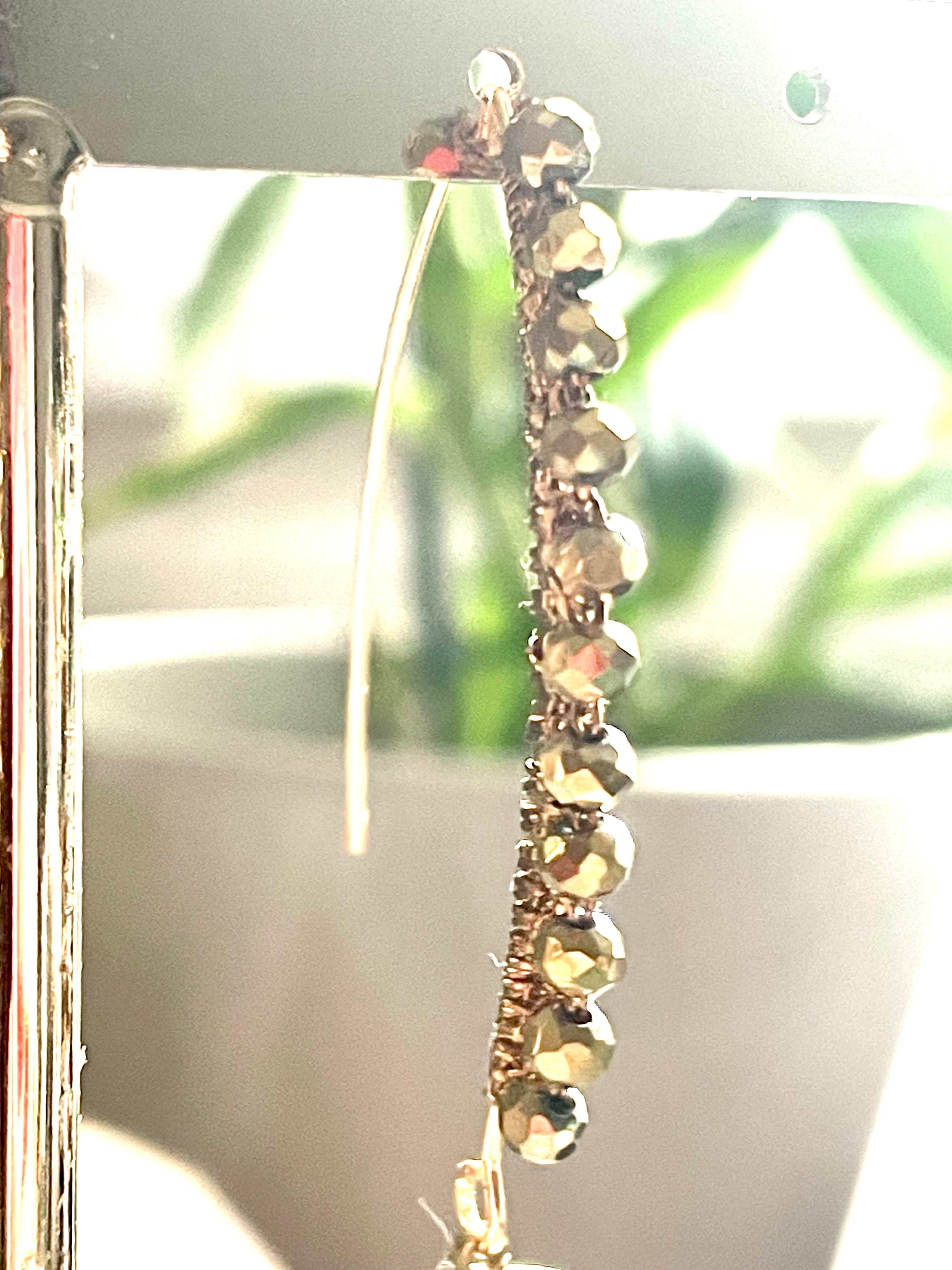 Boucles d’oreilles bronze fleurs de saxifrage - Aux fleurs de Chloé Boucles d’oreilles bronze fleurs de saxifrage Boucles d’oreilles Boucles d’oreilles