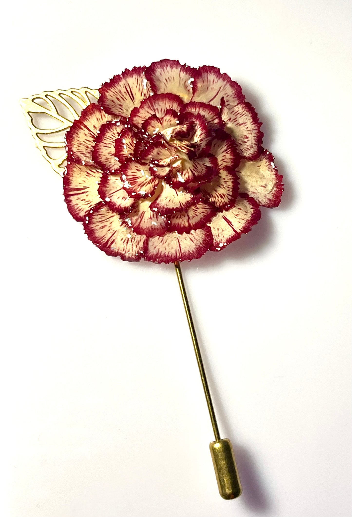 Épingle broche Oeillet bicolore