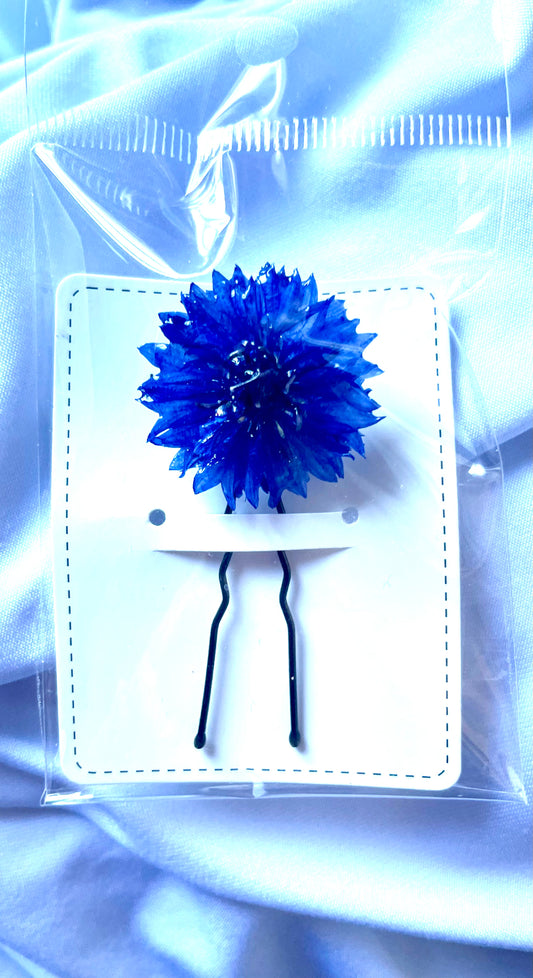Petite épingle à chignon Bleuet