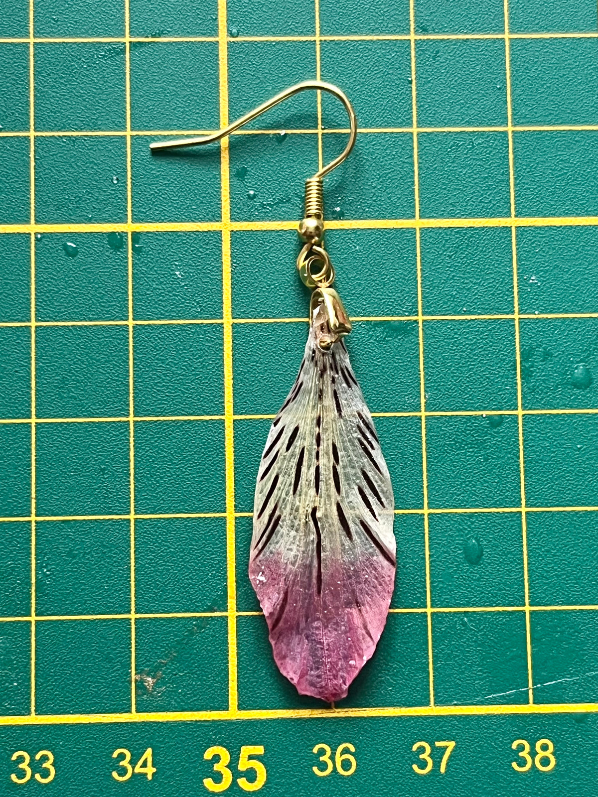 Boucles d’oreilles Alstroemeria Pétale Naturel – Rose & Ivoire