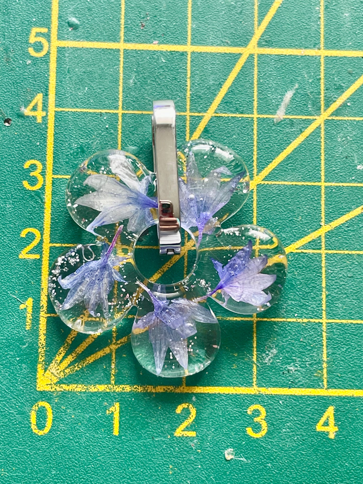 Grandes pampilles Centaurée bleue