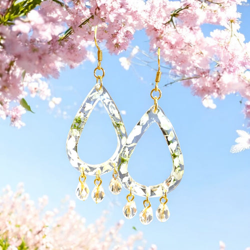 Boucles d’oreilles fleurs de Merisier - Aux fleurs de Chloé Boucles d’oreilles fleurs de Merisier Boucles d’oreilles Boucles d’oreilles