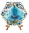 Plateau décoratif Orchidée Bleue - Aux fleurs de Chloé Plateau décoratif Orchidée Bleue Objet décoratif Objet décoratif