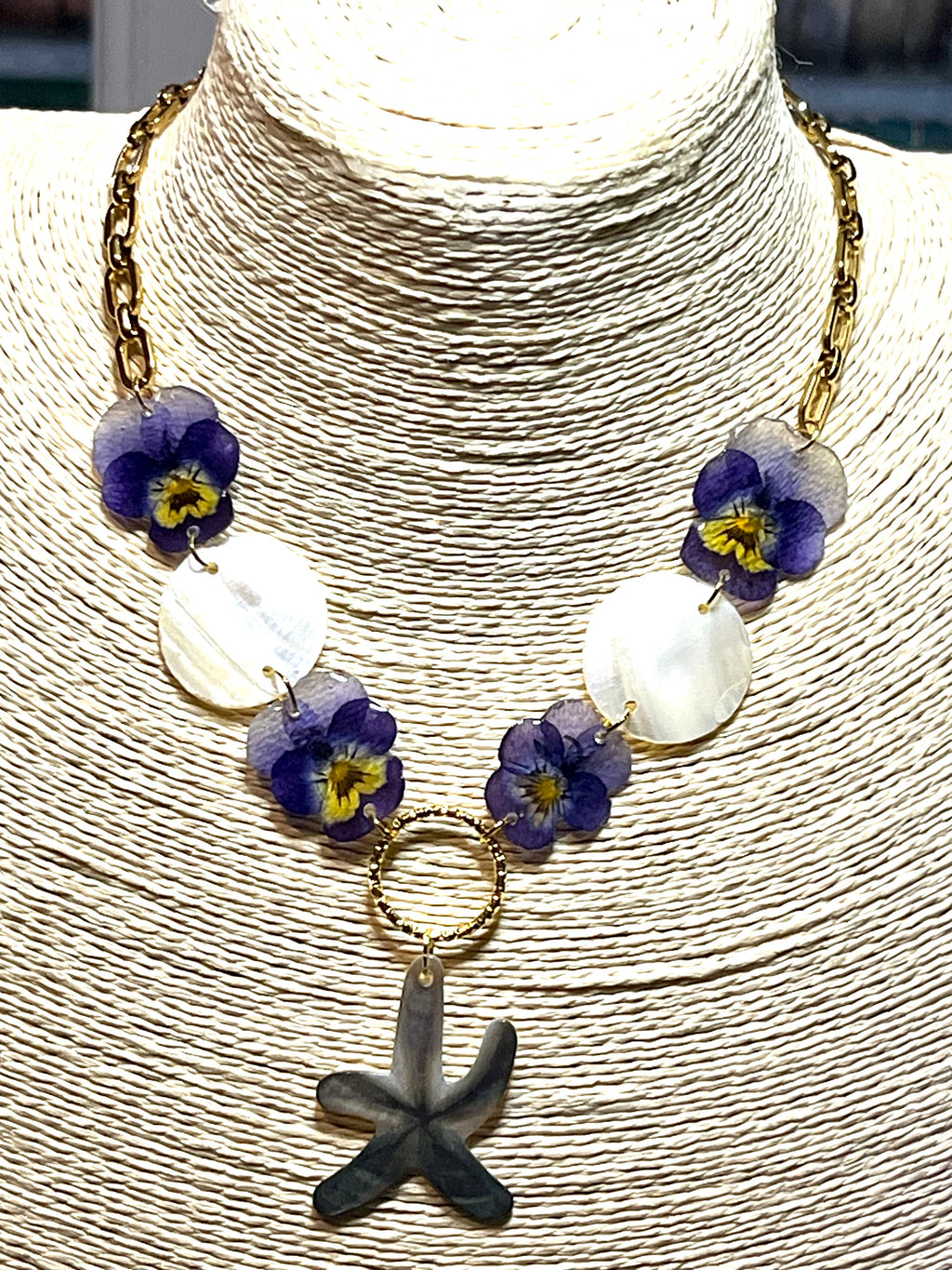 Collier Étoile Marine Florale