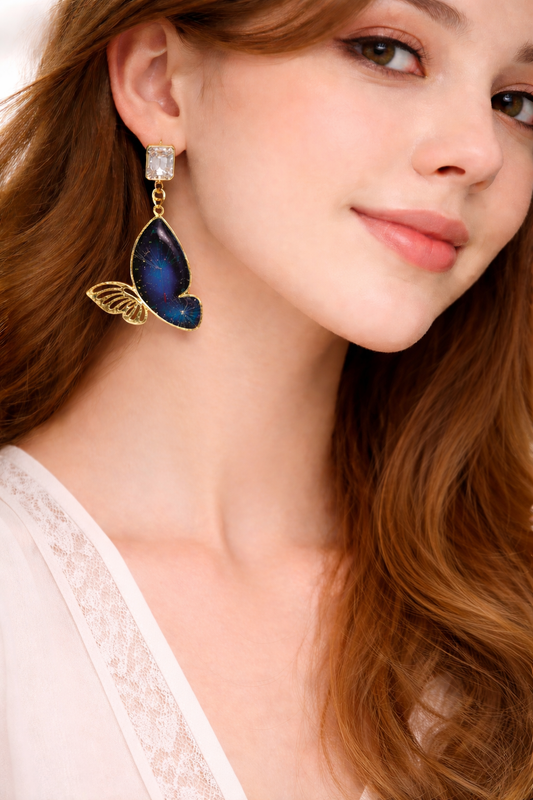 🌼 Boucles d’oreilles Pissenlit naturel – Élégance poétique