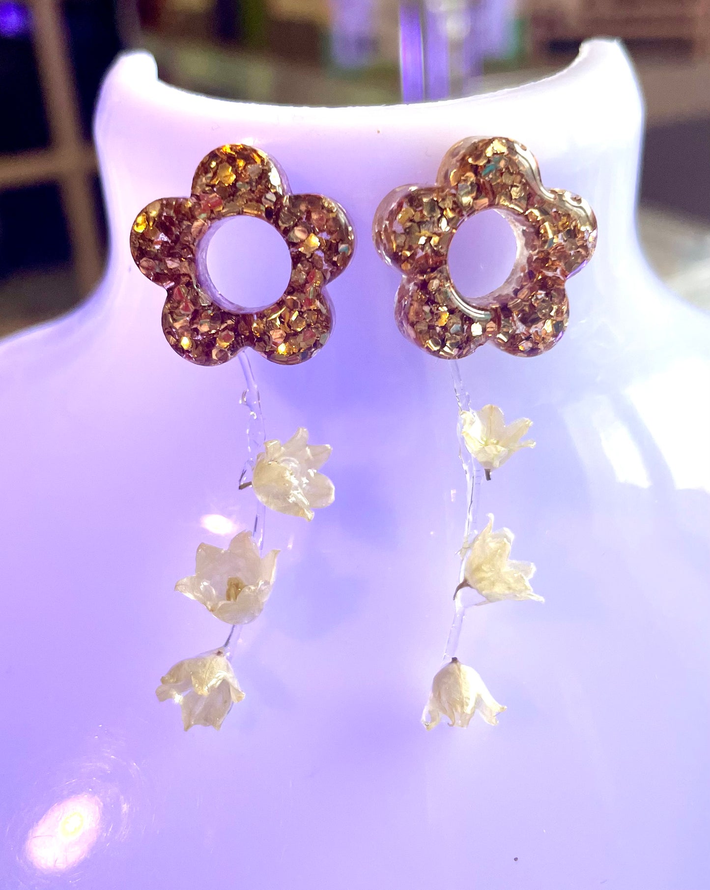 Boucles d’oreilles Muguet de Noël