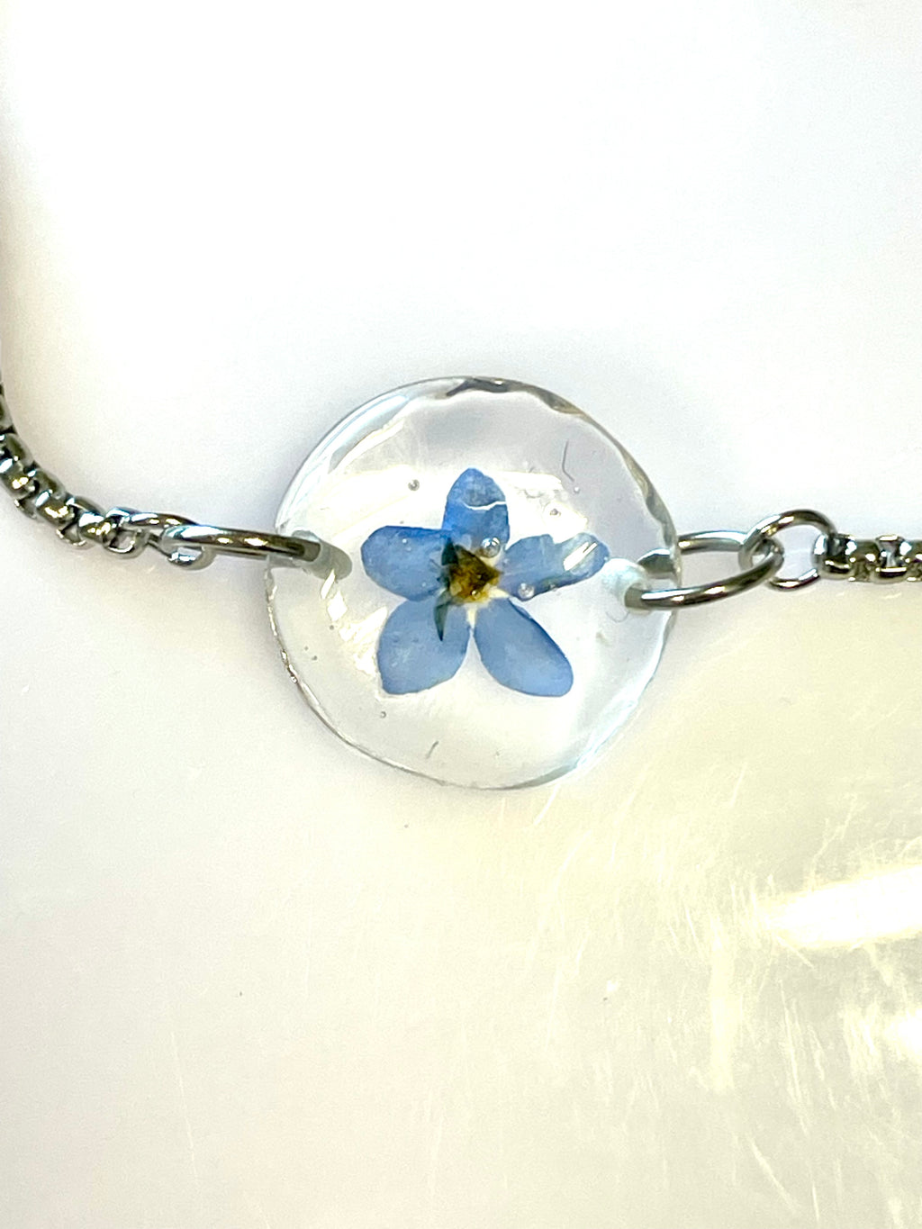 Bracelet rond myosotis - Aux fleurs de Chloé Bracelet rond myosotis Bracelet Bracelet