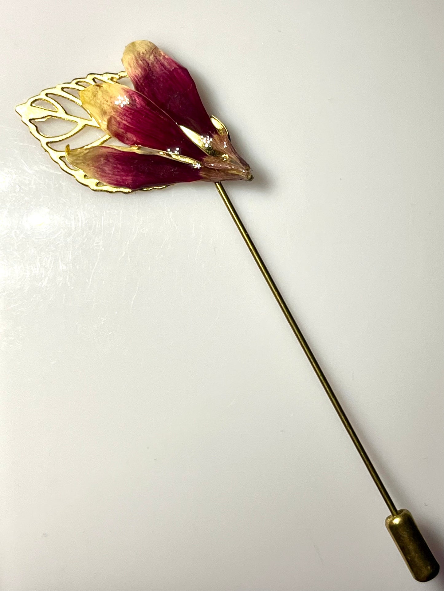 Épingle broche pétales Gerbera