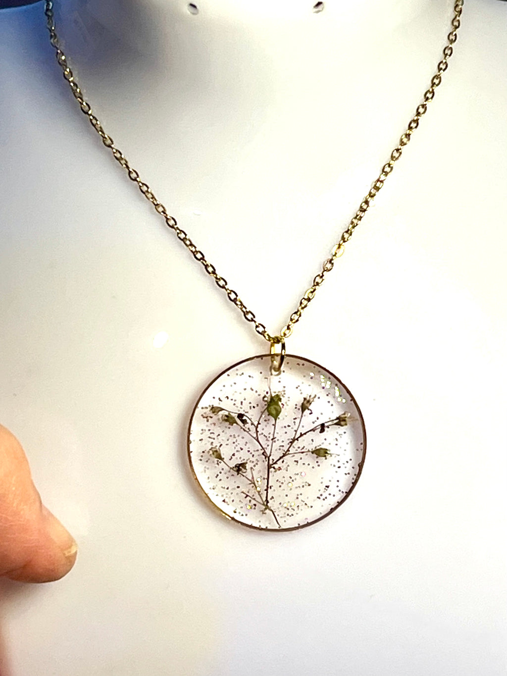 Collier Jardin Étoilé – Fleurs naturelles d’ Heuchère