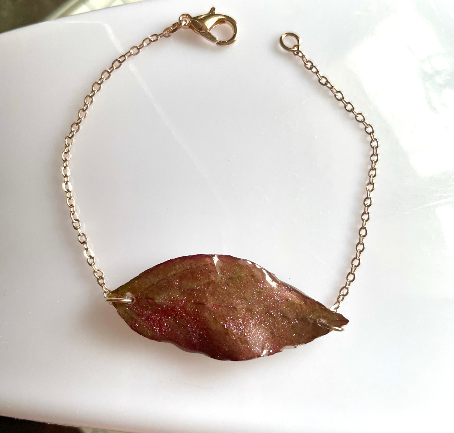 Bracelet feuille Amaranthe