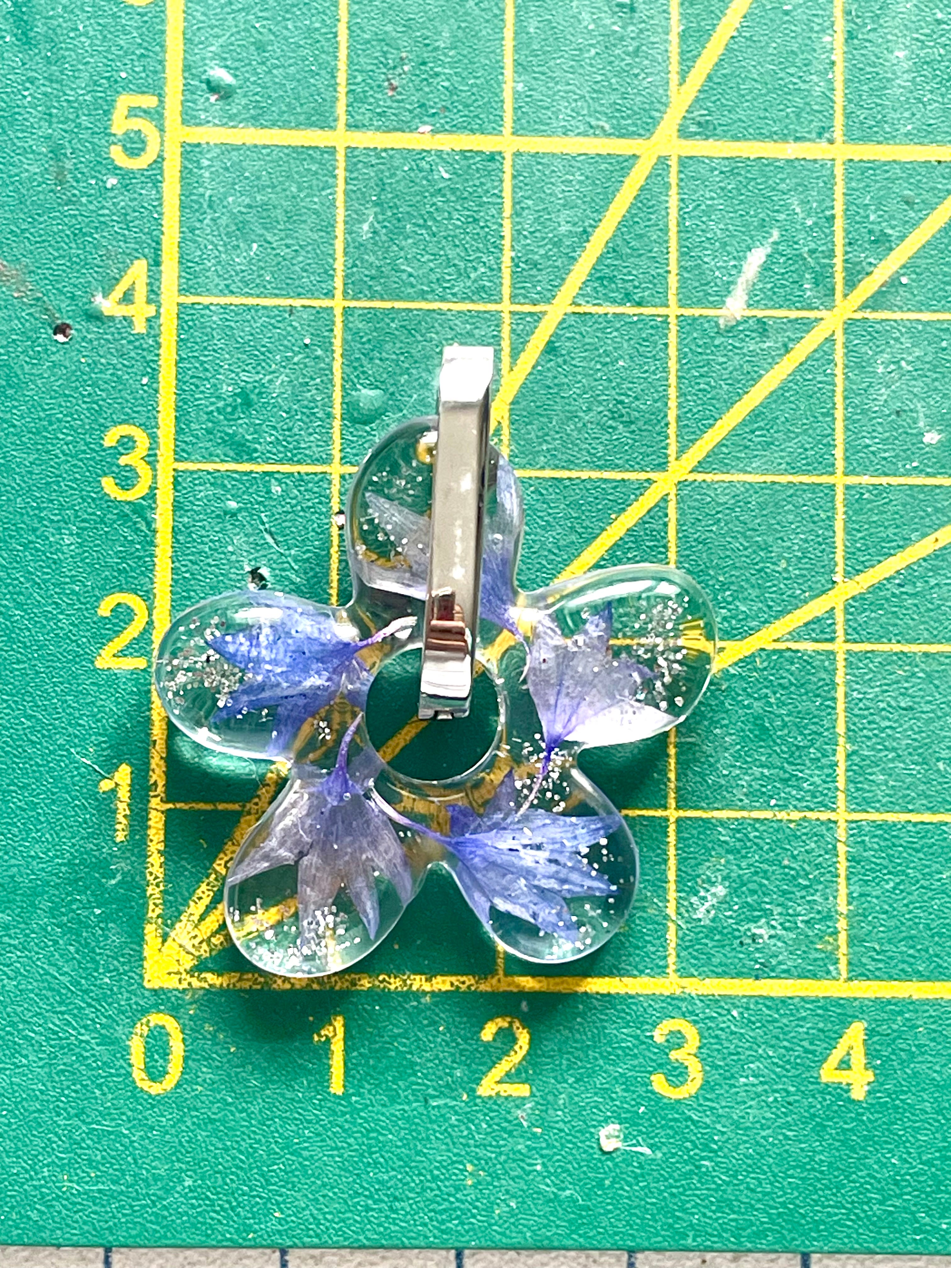 Box bleue pampilles - Aux fleurs de Chloé Box bleue pampilles Boucles d’oreilles Boucles d’oreilles