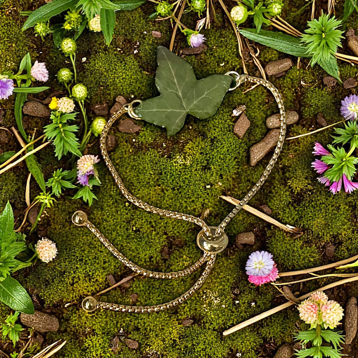 Bracelet feuille de lierre