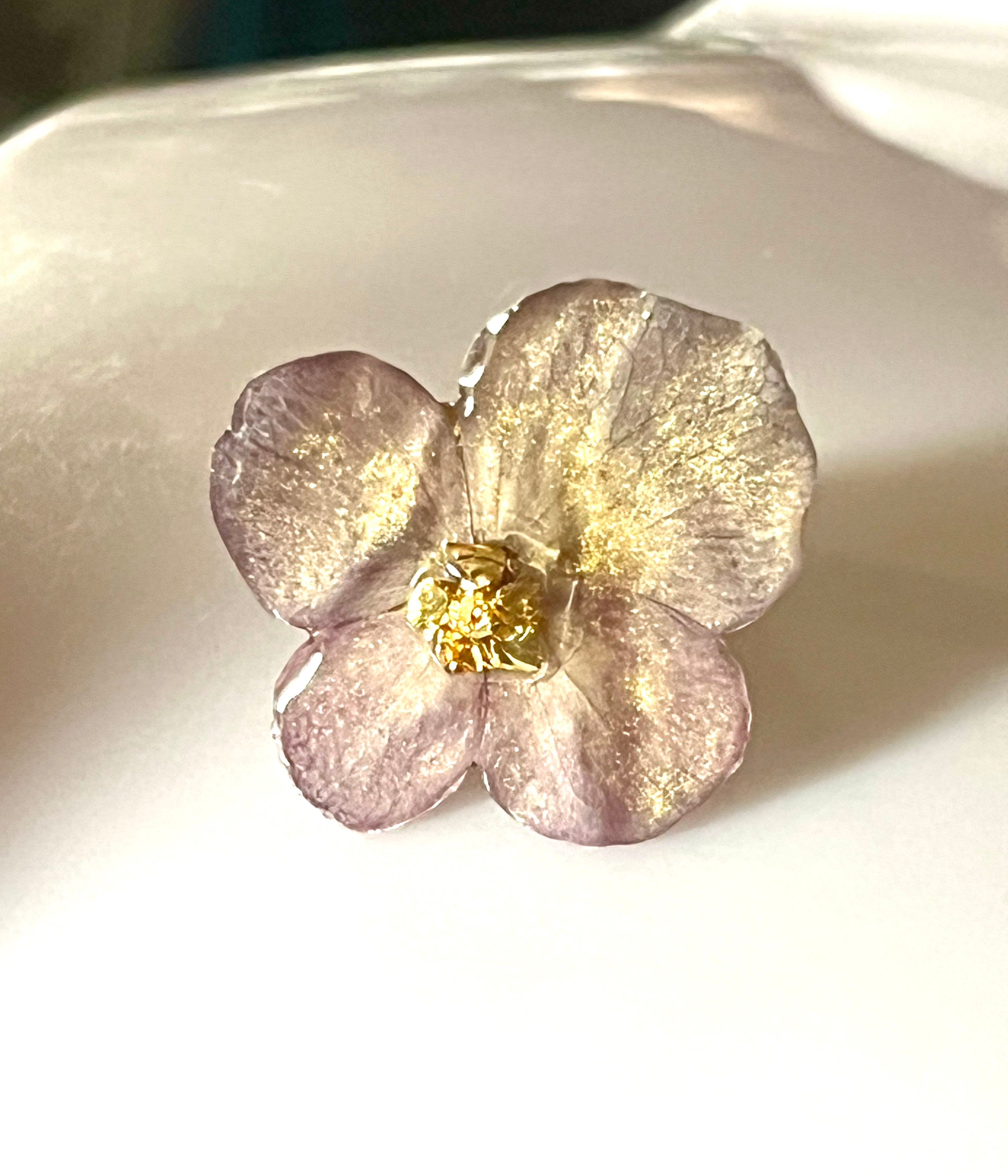 Bague hortensia naturel
