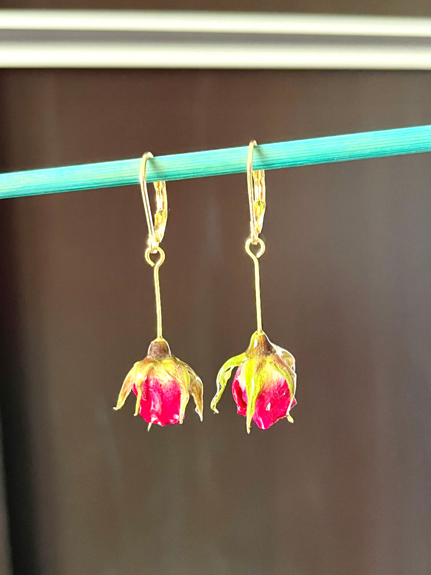Boucles d’oreilles boutons de roses 🌹