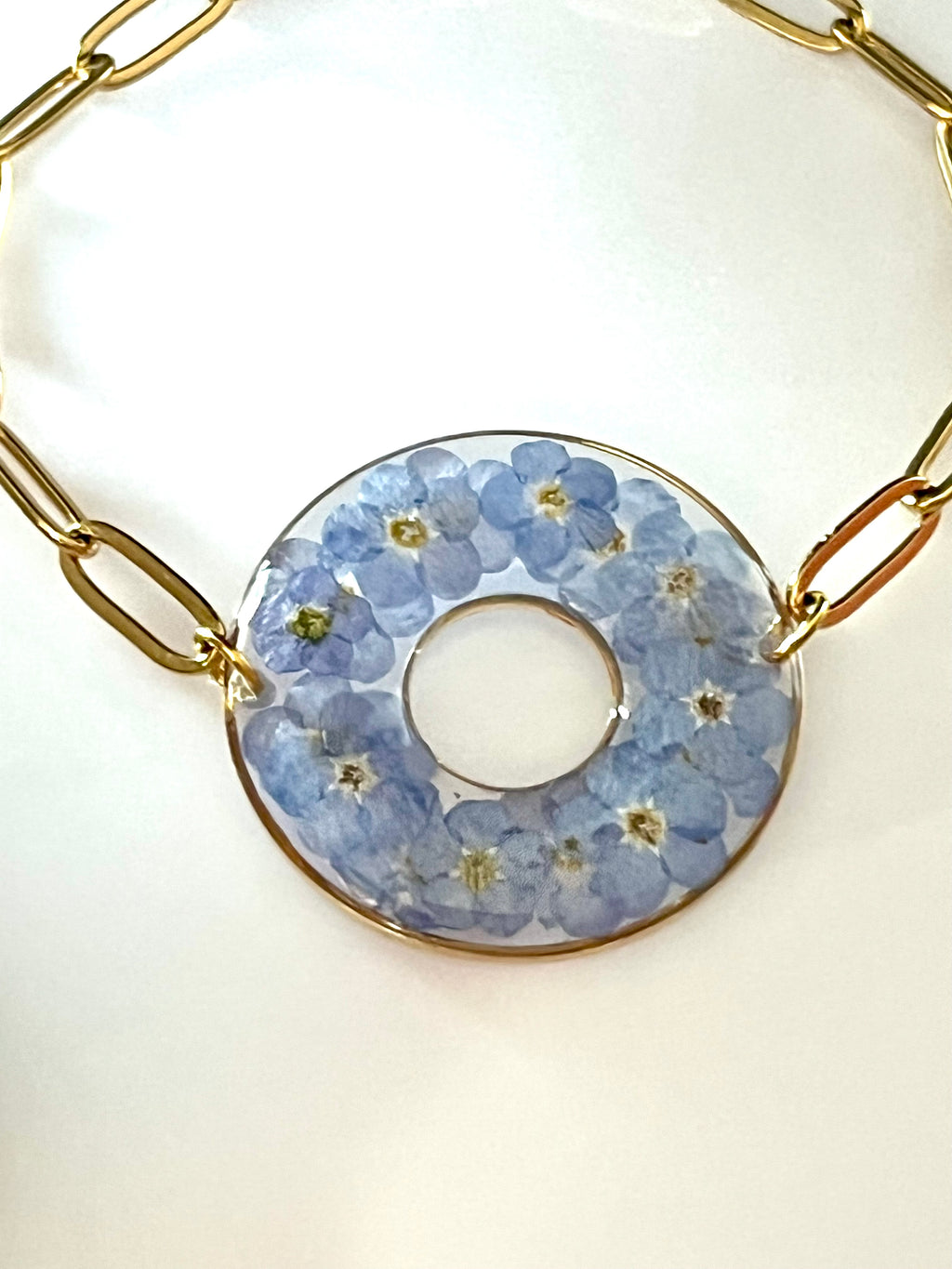 Bracelet Couronne fleurie Miosotis