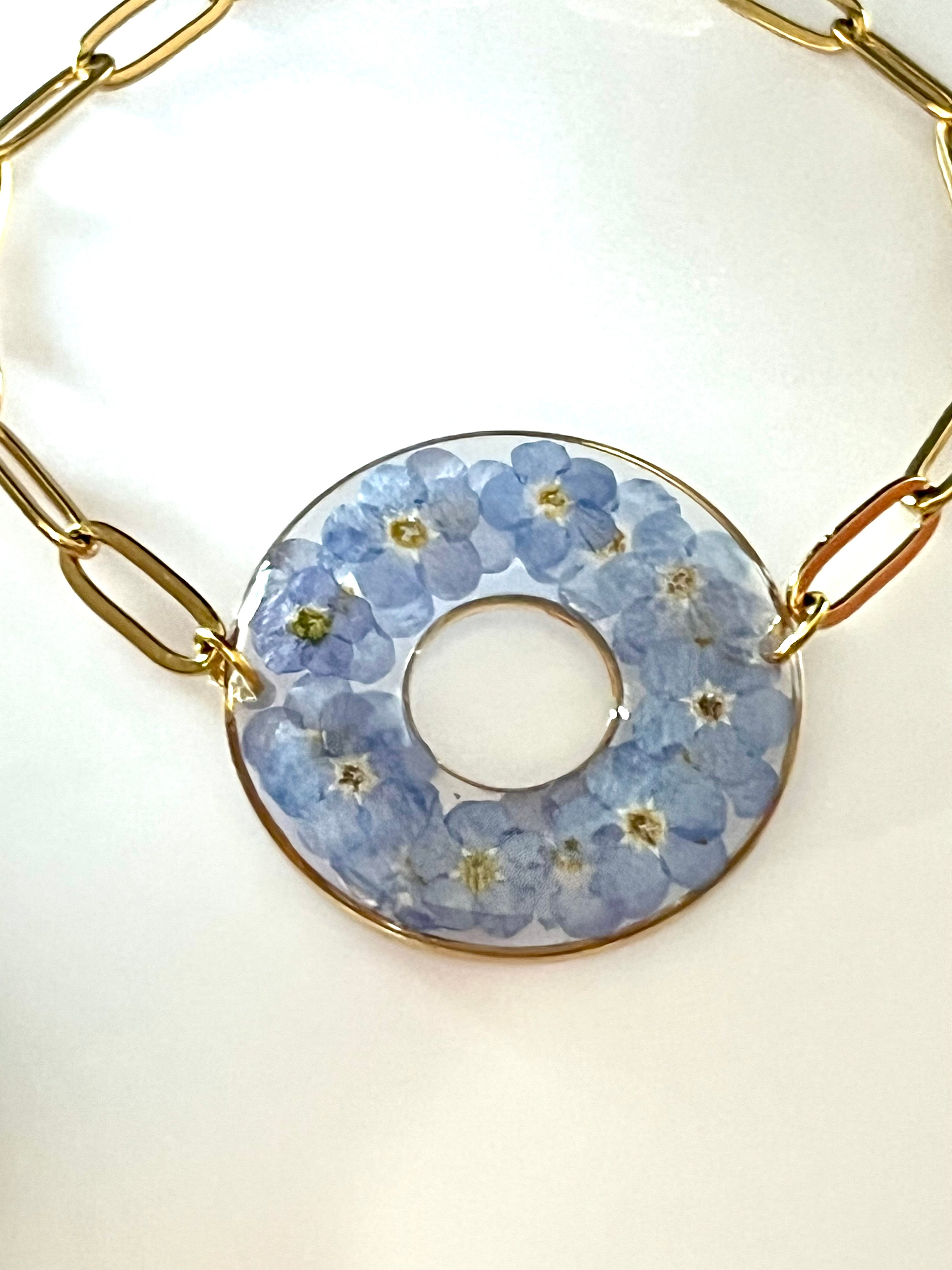 Bracelet Couronne fleurie Miosotis