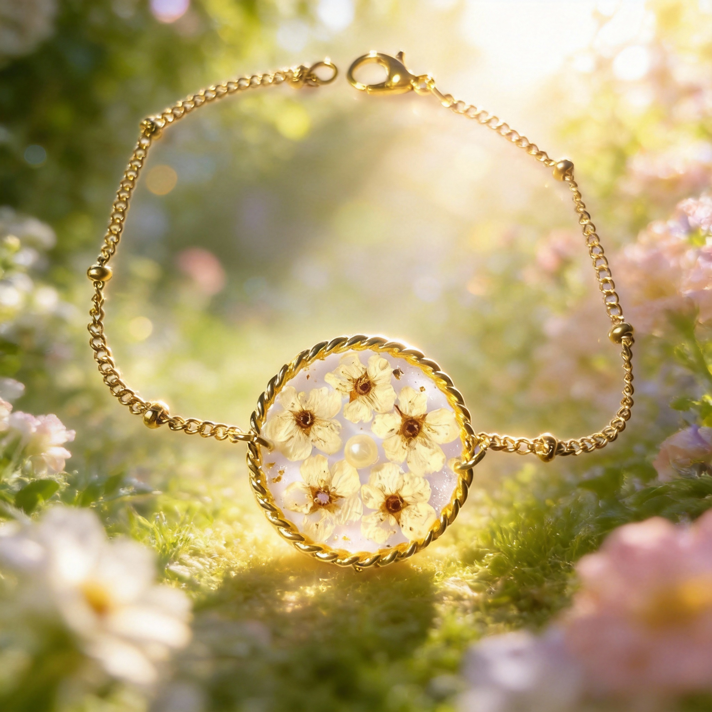 Bracelet grand modèle fleurs de sureau - Aux fleurs de Chloé Bracelet grand modèle fleurs de sureau Bracelet Bracelet