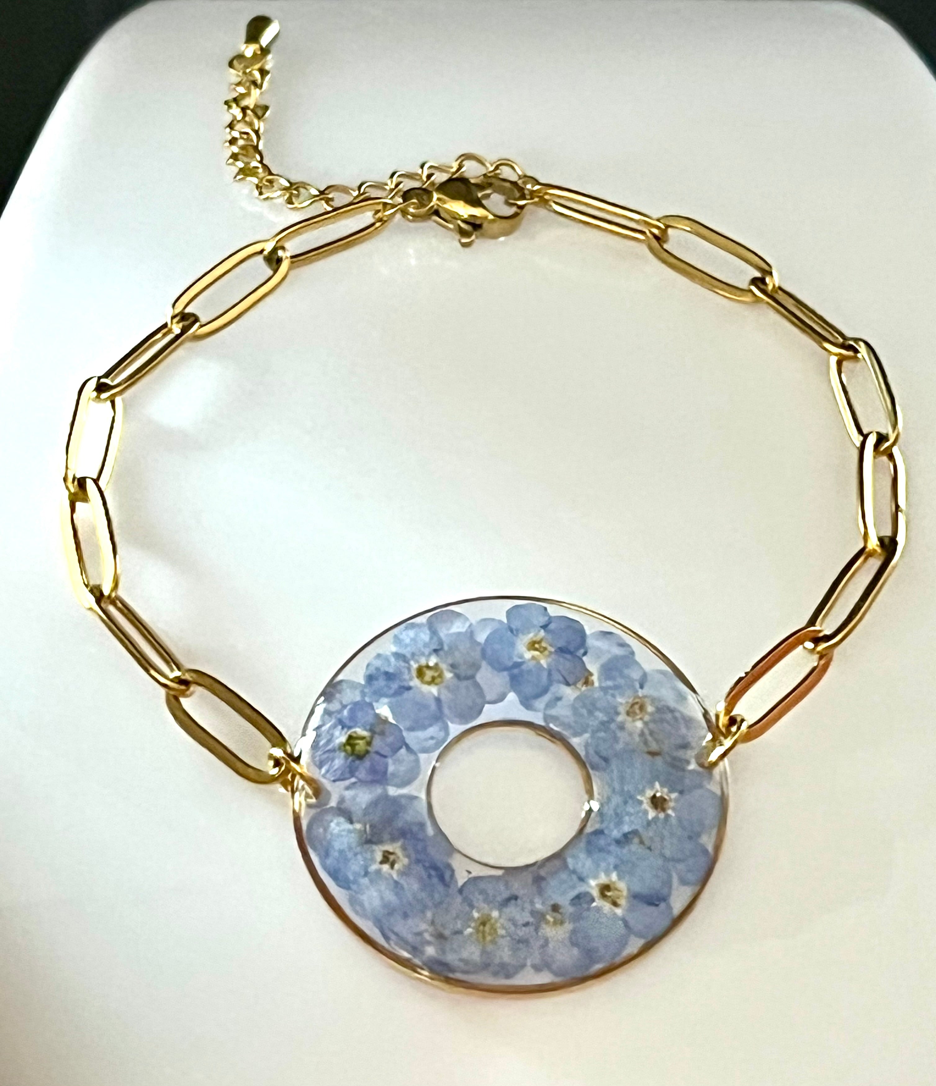 Bracelet Couronne fleurie Miosotis