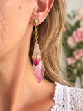 Boucles d’oreilles Éclat d’Alstroemeria