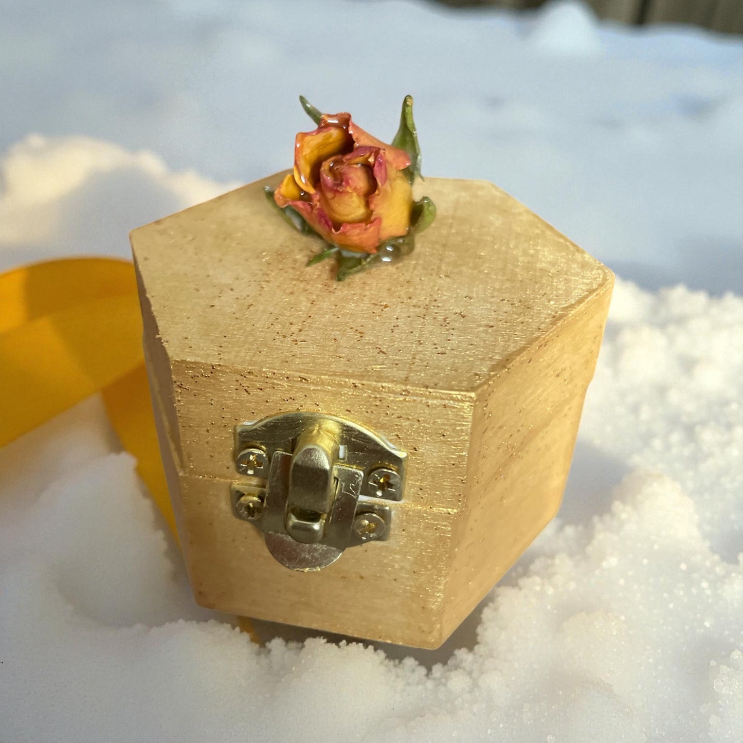 Boîte à bijoux Bouton de Rose