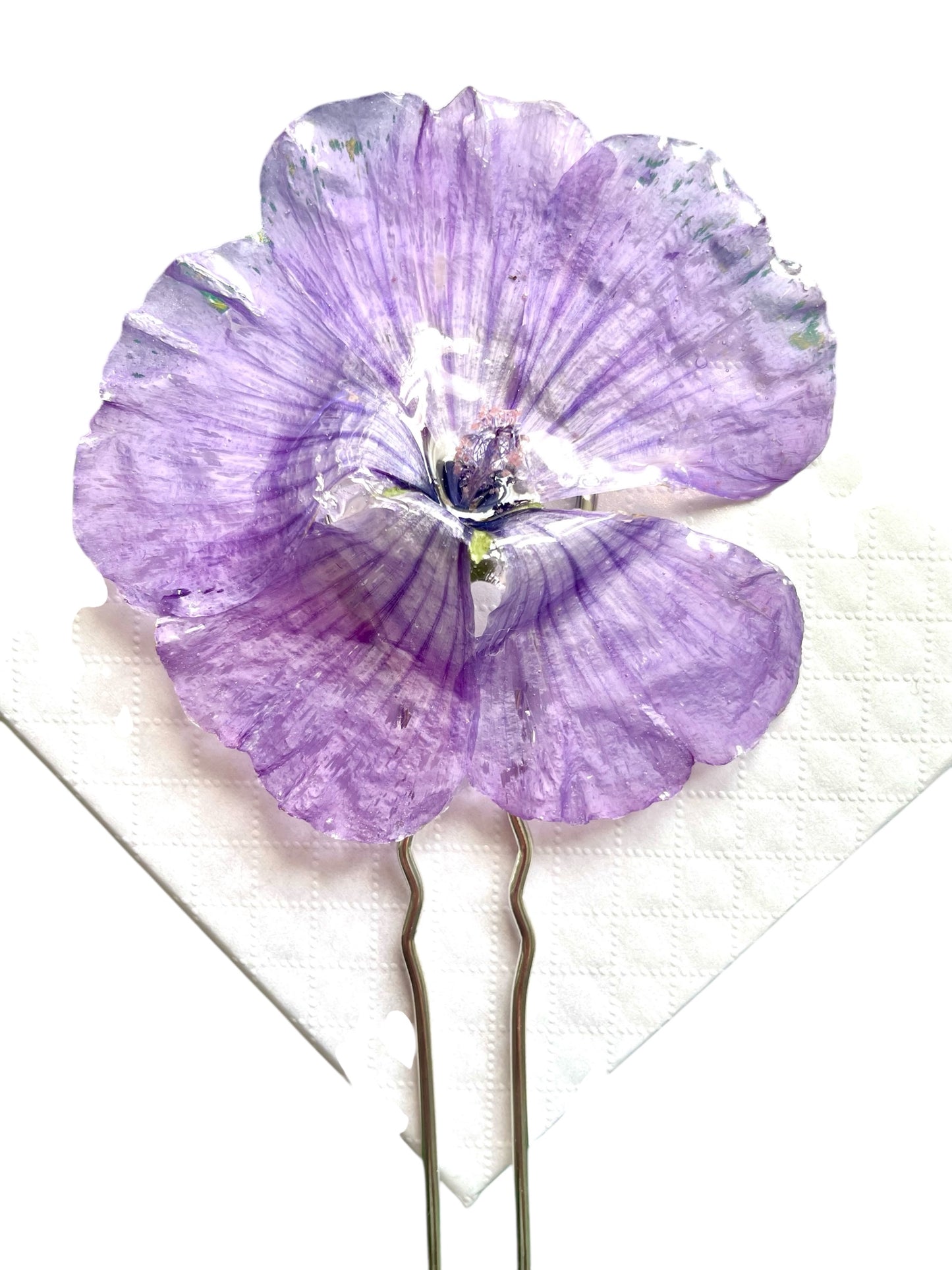 Épingle à cheveux grande Mauve