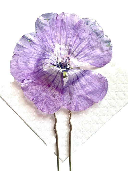 Épingle à cheveux grande Mauve