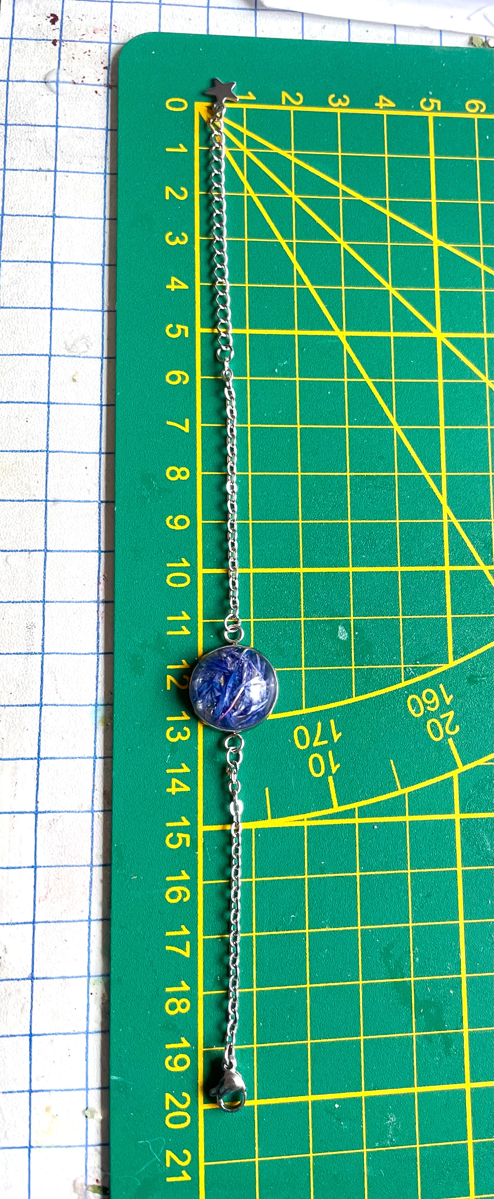 Bracelet pétales de Bleuet - Aux fleurs de Chloé Bracelet pétales de Bleuet Bracelet Bracelet