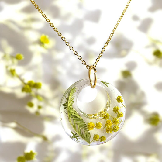 Pendentif Créole Mimosa