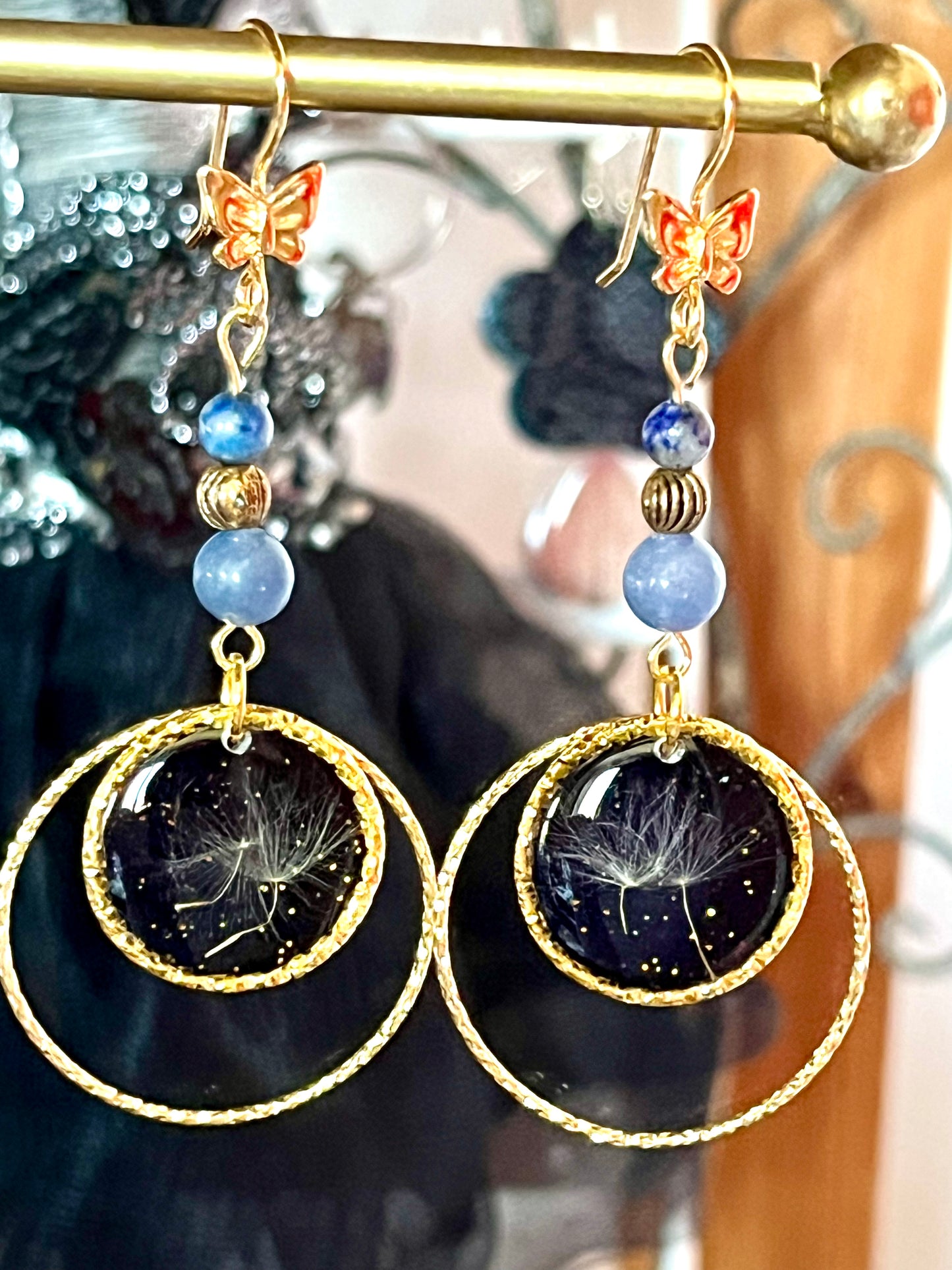 Boucles d’oreilles « Papillon des Étoiles »
