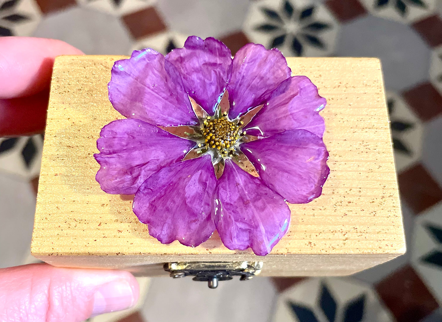 Boîte à bijoux Cosmos - Aux fleurs de Chloé Boîte à bijoux Cosmos Boîte à bijoux Boîte à bijoux