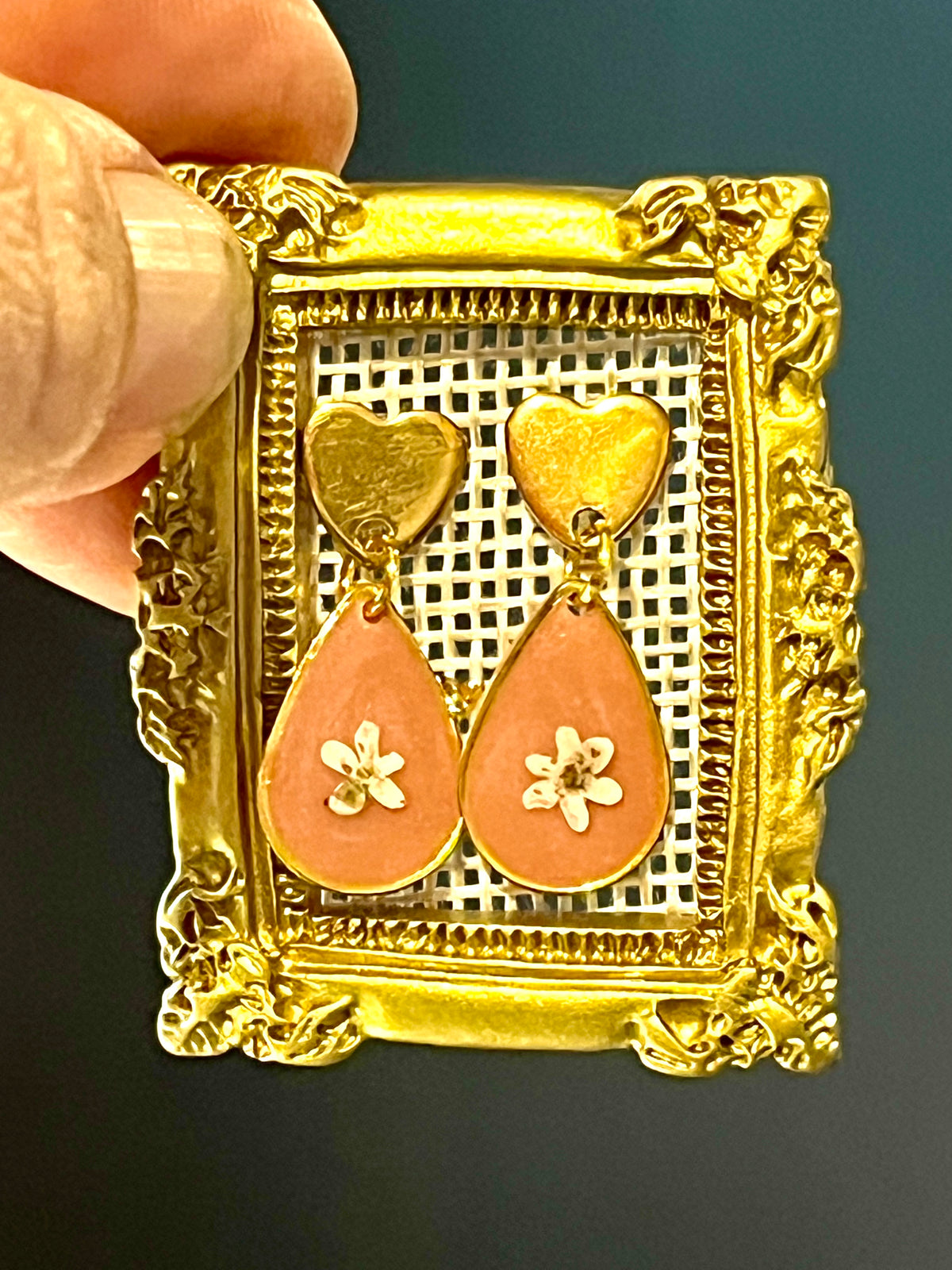 Boucles d’oreilles Myosotis – Bijoux à fleurs naturelles